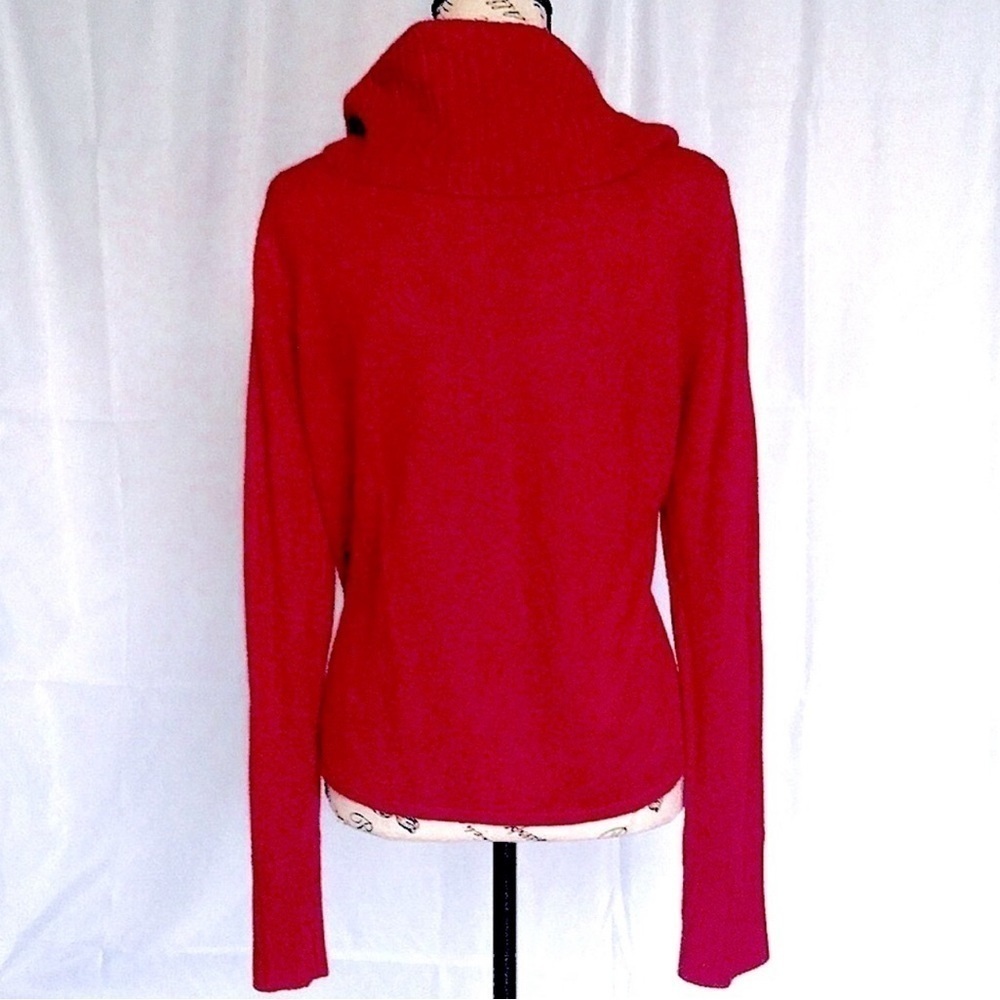 Womens Petite Large Knit Sweater Red Pullover Long Sleeve Top Norton McNaughton - Picture 2 of 9